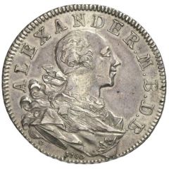 1/2 Thaler - Christian Frederick Charles Alexander 1/2 Konventionstaler