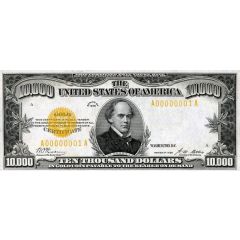 10000 Dollars Gold Certificate