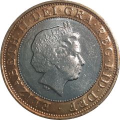 2 Pounds - Elizabeth II 4th portrait, Games in Wales