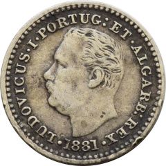 1/8 Rupia - Luíz I Calcutta mint