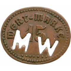 15 Pfennig Wert-Marke - MW