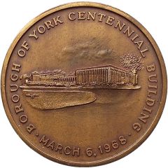 Medal - Borough of York Centennial Building Toronto, Ontario