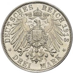 3 Mark - William II Declaration of war of Prussia against Napoleon - Pattern