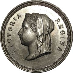 Award - Victoria `In Defence`; A. Fenwick, white metal