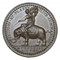 Medal - George II Battle of Plassey, bronze