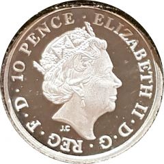 10 Pence - Elizabeth II 5th portrait, 1/20 oz Fine Silver