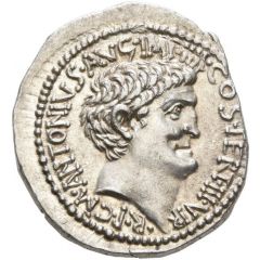 Denarius - Mark Antony M•ANTONIVS•AVG•IMP•IIII•COS•TERT•III•VIR•R•P•C