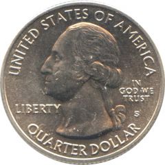 1/4 Dollar `Washington Quarter` Weir Farm National Historic Site, Connecticut