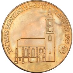Medal - 500th anniversary of Thomas Müntzer Mühlhausen