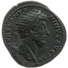 Dupondius - Marcus Aurelius TR P XVIII IMP II COS III S C, Victory