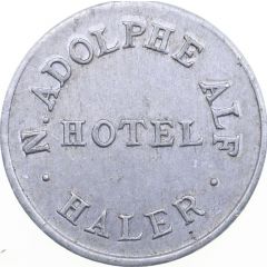 Token - Hotel N. Adolphe Alf Haler
