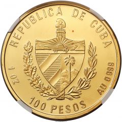 100 Pesos J. Marti and F. Castro