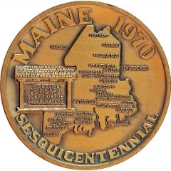 Medal - Maine Sesquicentennial