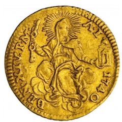1/2 Zecchino - Benedict XIV DEDIT PIGNVS