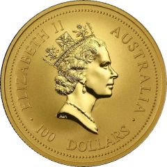 100 Dollars - Elizabeth II 3rd Portrait - Year of the Ox - Gold Bullion Coin