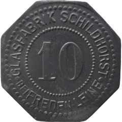 10 Pfennig - Freden am Leine Glasfabrik Schildhorst