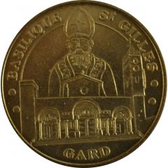 jeton touristique monnaie de paris SAINT-GILLES LA BASILIQUE 2004