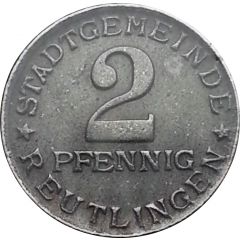 2 Pfennig - Reutlingen