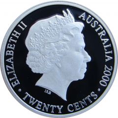 20 Cents - Elizabeth II 4th Portrait - Masterpieces in Silver - 20th Century Monarchs