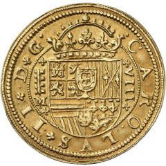 8 Escudos - Charles II Segovia, 1st type