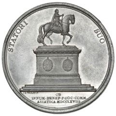 Medal - Completion of Frederik V`s equastrian statue Wolff medal
