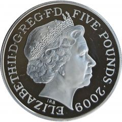 5 Pounds - Elizabeth II Isaac Newton, Silver Proof