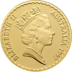 150 Dollars - Elizabeth II 3rd Portrait - Kangaroo Paw - Gold Proof