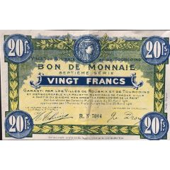 20 Francs - Villes de Roubaix et de Tourcoing [59]