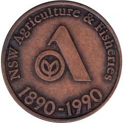 Medal - NSW Agriculure & Fisheries Centenary 1890 - 1990