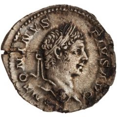 Denarius - Caracalla PONTIF TR P X COS II, Mars