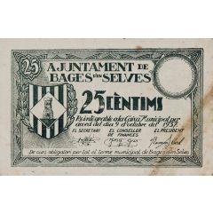 25 Céntimos Bages d`en Selves
