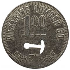 1 Dollar - Pickering Lumber Co. Standard, California