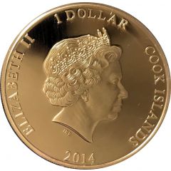 1 Dollar - Elizabeth II Plesiosaurus