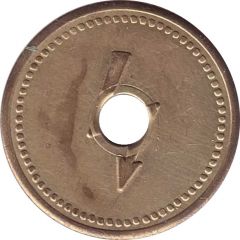 Token Lightning bolt, with a hole