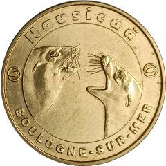 Monnaie de Paris Tourist Token - Boulogne-sur-Mer Nausicaä - Les lions de mer