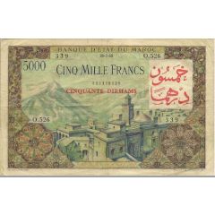 50 Dirhams / Francs