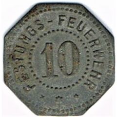 10 Pfennig - Diedenhofen / Thionville 57 Festungs-Feuerwehr