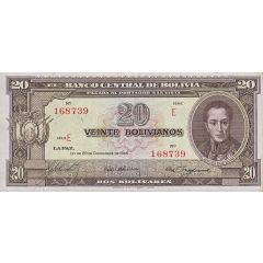 20 Bolivianos / 2 Bolivares