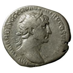 Denarius - Trajan S P Q R OPTIMO PRINCIPI VESTA, Vesta