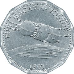 Token - Shell - Man in Flight #16 - Yuri Gagarin, Vostok 1, 1961