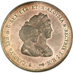 10 Lire - Charles Louis 2nd type