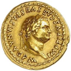 Aureus - Titus TR P VIIII IMP XIIII COS VII P P