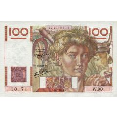 100 Francs - Young peasant type 1945