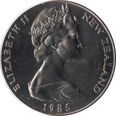 1 Dollar - Elizabeth II 2nd portrait, Black Stilt