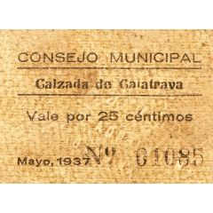 25 Céntimos Calzada de Calatrava
