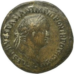 Sestertius - Titus and Domitian CAESAR DOMITIAN COS DES II S C
