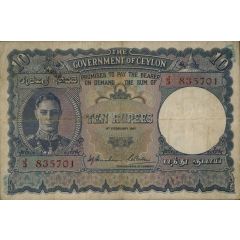 10 Rupees - George VI