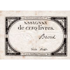 5 Livres Assignat