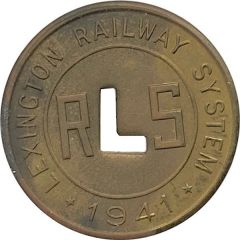 5 Cents - Lexington Railway System City Bus Lexington, Kentucky