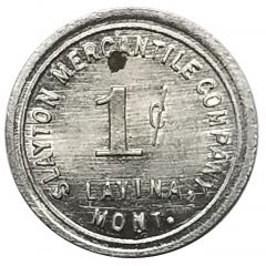 1 Cent - Slayton Mercantile Company Lavina, Montana